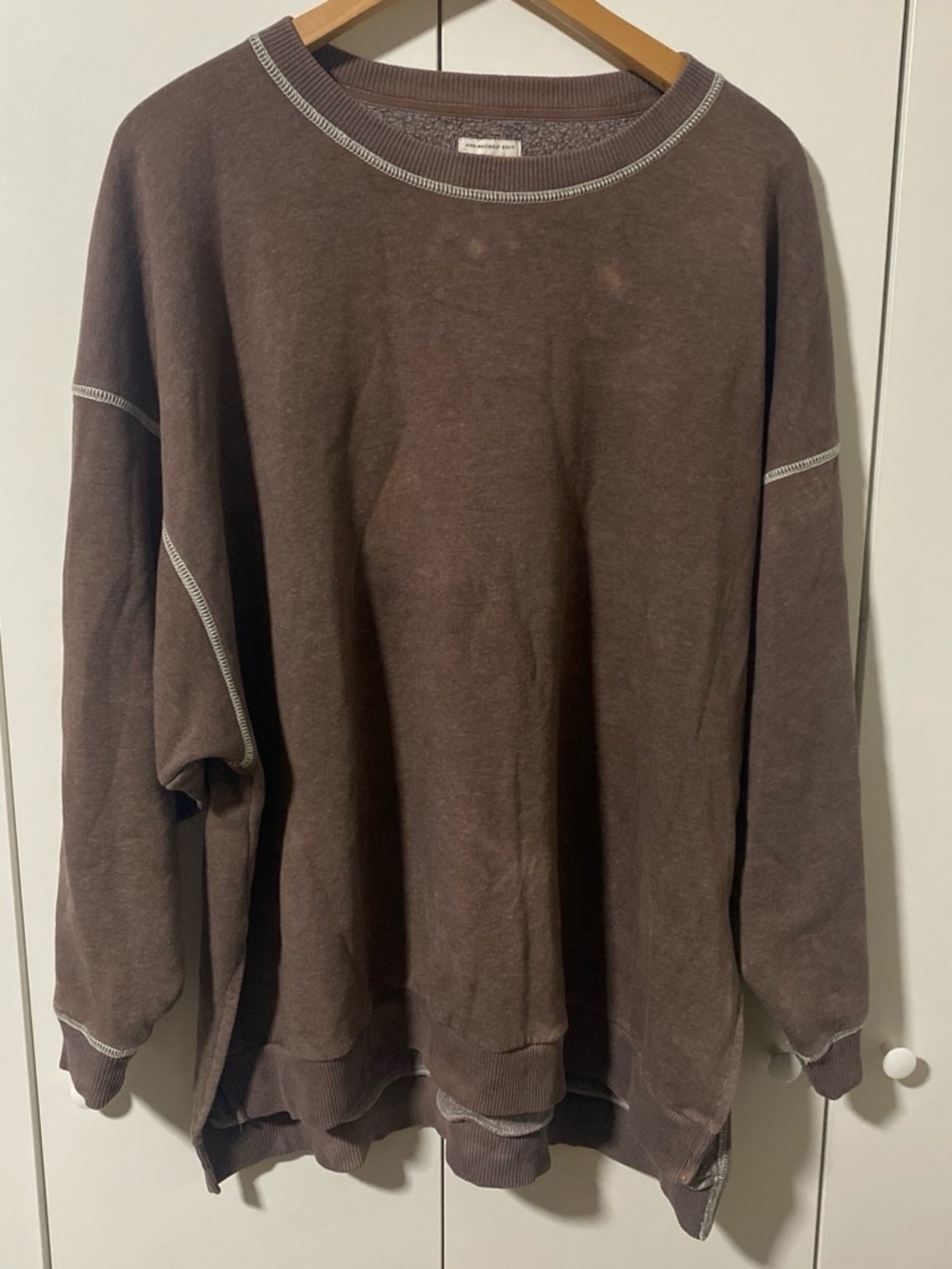 American Eagle Outfitters Brown Crewneck Sweater